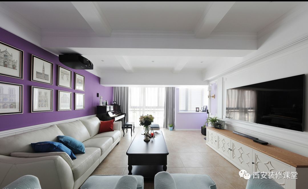 簡美風格二居室120平米房子裝修效果圖