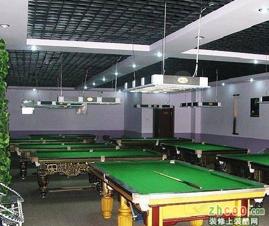 臺球廳裝修布置，桌球廳如何裝修好？