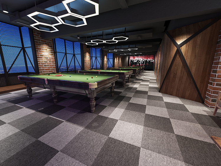 臺球廳裝修如何做？休閑臺球廳設(shè)計裝修效果圖