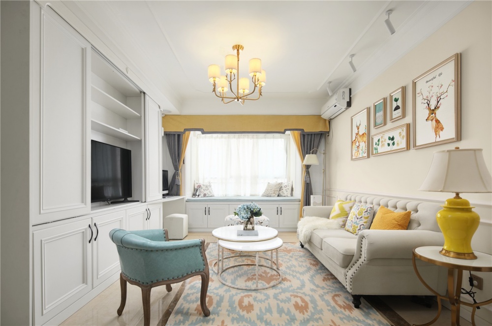 吊頂裝修效果圖這個(gè)設(shè)計(jì)好大膽，主臥直接變成兩美式經(jīng)典設(shè)計(jì)圖片賞析