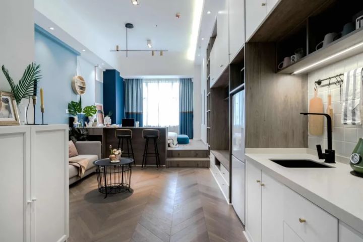 35平小戶(hù)型絕美爆改，只花8W還有85%收納率