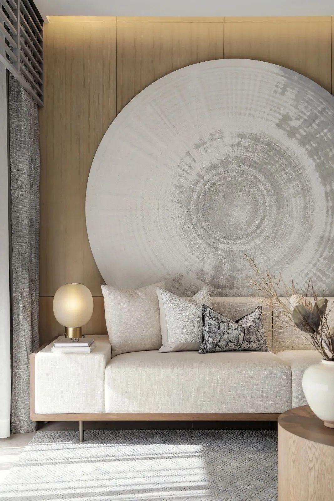 100㎡新中式，簡約原木風(fēng)的空間，加入中式的軟裝，安靜又禪意