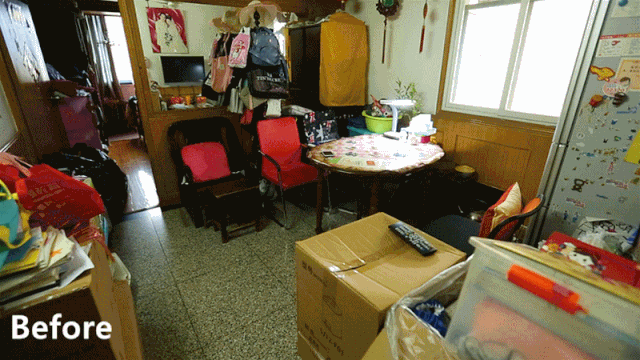 44㎡兩房變?nèi)?，挖掘新空間解決三代四口居住難題