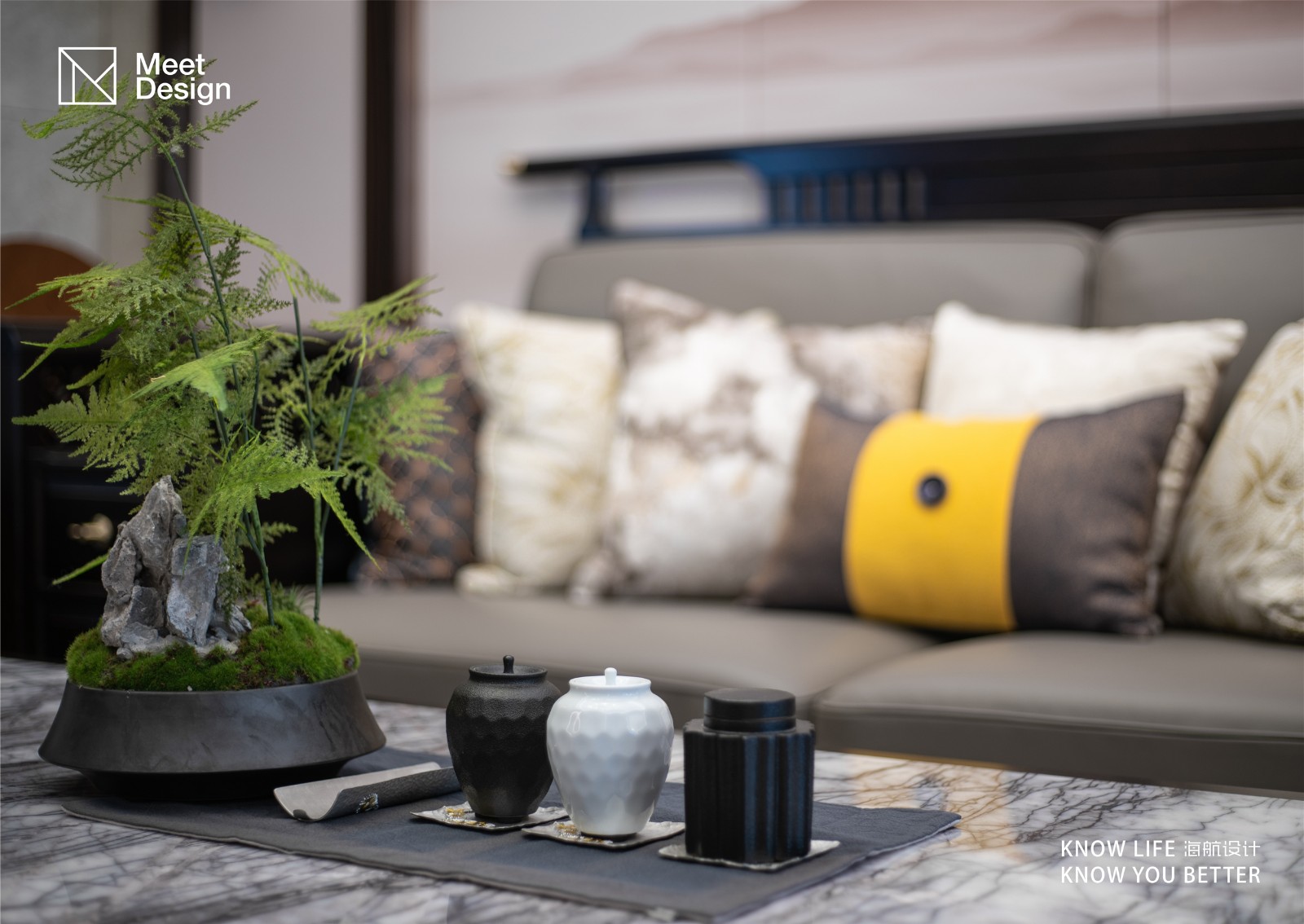 客廳裝修效果圖品“新中”風(fēng)骨，享悠然人生中式現(xiàn)代客廳設(shè)計(jì)圖片賞析