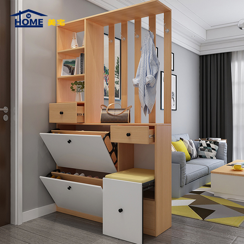 客廳玄關(guān)鞋柜效果圖，風(fēng)格多樣任你挑選