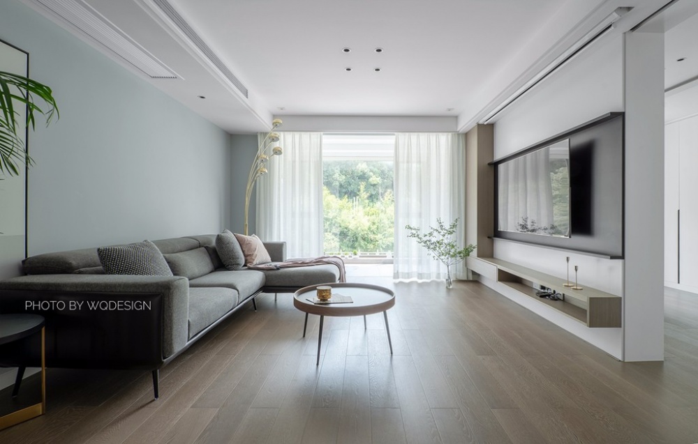 客廳窗簾裝修效果圖光景丨實用至上，但儀式感也不能北歐極簡客廳設(shè)計圖片賞析