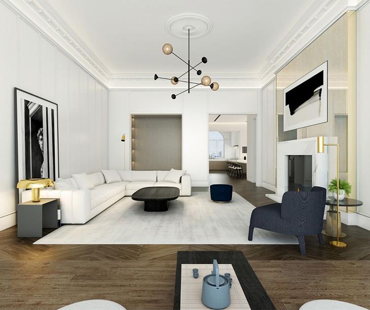 382平米的房這樣裝修，空間大了1倍，裝修只花了68萬！-北京城建龍樾灣別墅裝修