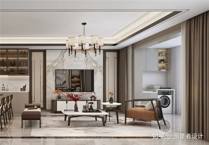 2022年裝修流行這樣裝了，輕奢中帶著新中式風(fēng)格，簡約又奢華！