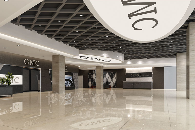 杭州汽車門店設計裝修施工優(yōu)質商家,杭州店面店鋪裝修設計效果案例,杭州出色的裝修設計公司