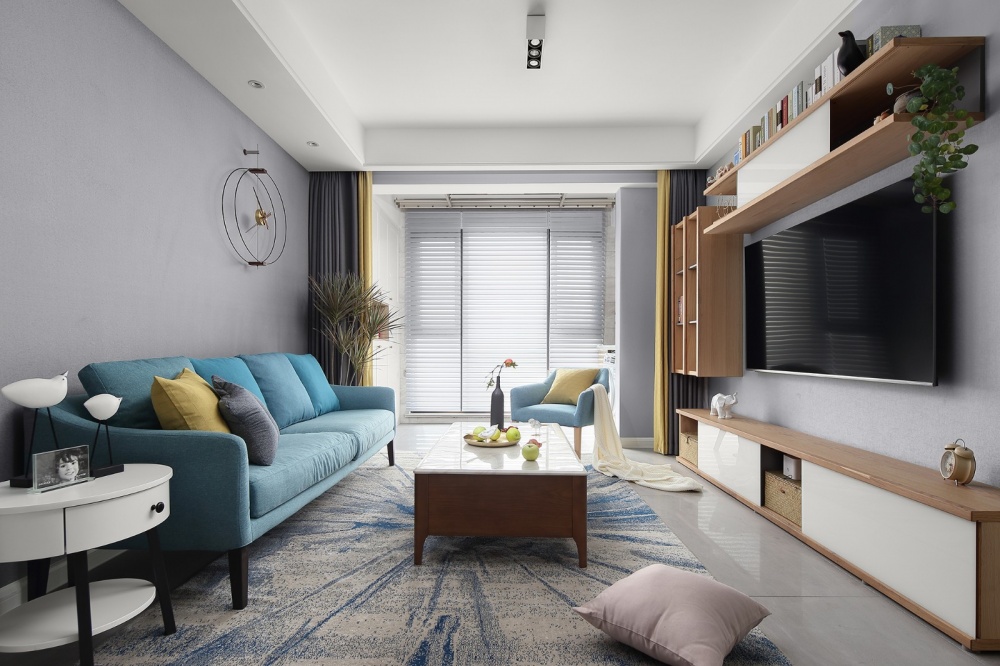 客廳窗簾裝修效果圖居家需精致，生活不將就；我的北北歐極簡(jiǎn)客廳設(shè)計(jì)圖片賞析