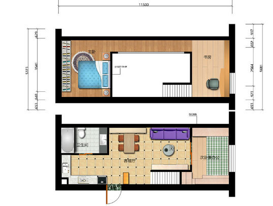 小復(fù)式樓業(yè)主淺談裝修心得，47平分出五個空間