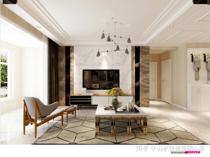 客廳電視墻裝修設(shè)計(jì)_客廳墻三米六買(mǎi)多大電視_客廳長(zhǎng)度3米6墻上掛多大電視