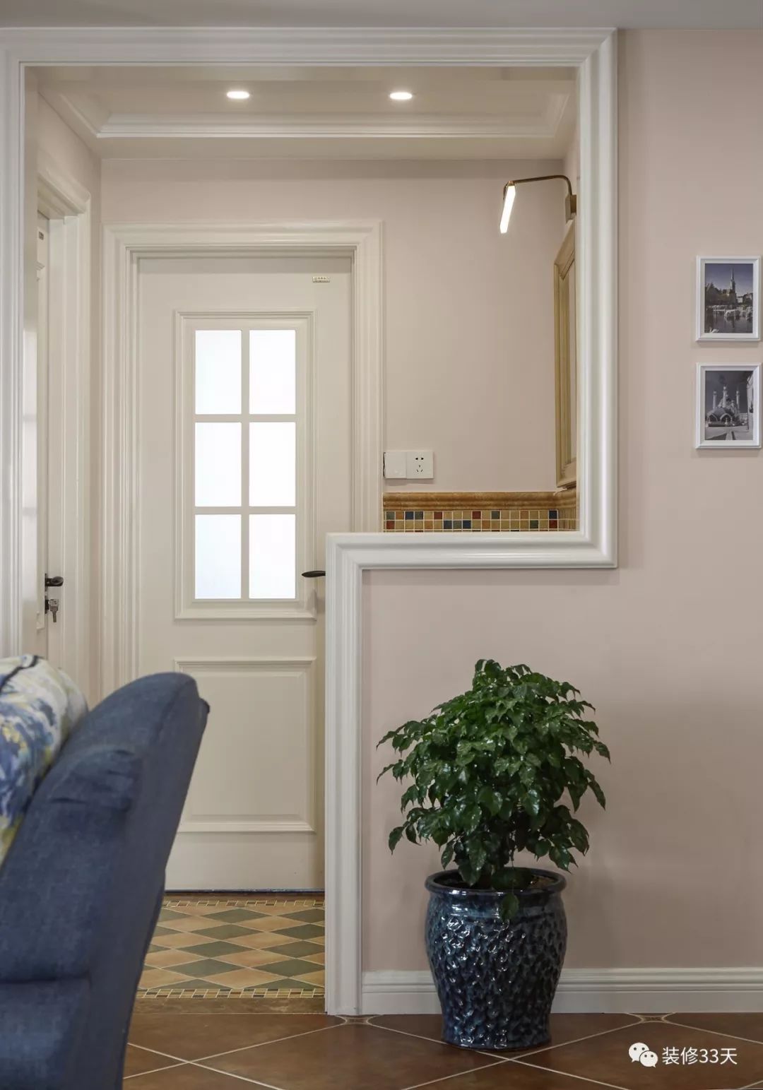 玄關隔斷裝修效果圖_裝修隔斷_玄關磚砌鞋柜隔斷裝修效果圖