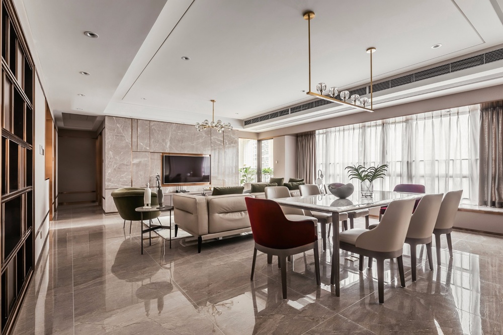 廚房窗簾裝修效果圖昊然設(shè)計(jì)森林湖蘭溪谷702戶(hù)型現(xiàn)代簡(jiǎn)約餐廳設(shè)計(jì)圖片賞析