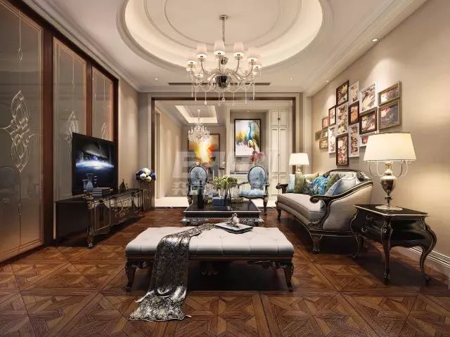 歐式混搭風格丨500㎡聯排別墅裝修案例