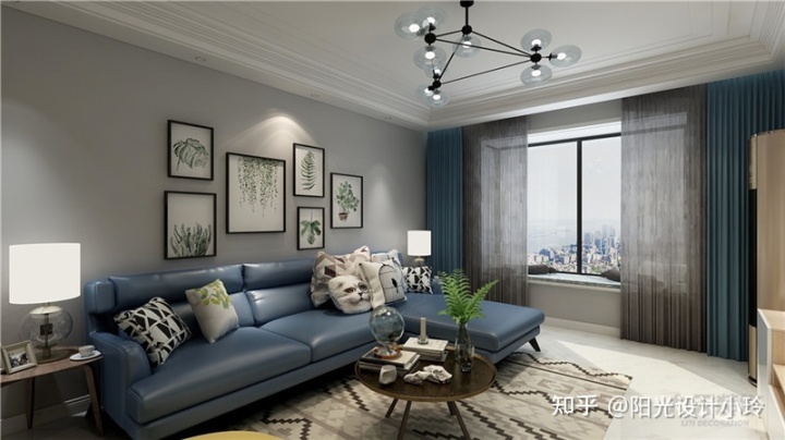 北歐風(fēng)格裝修效果圖！93平超美！小兩口共同打拼，太羨慕了